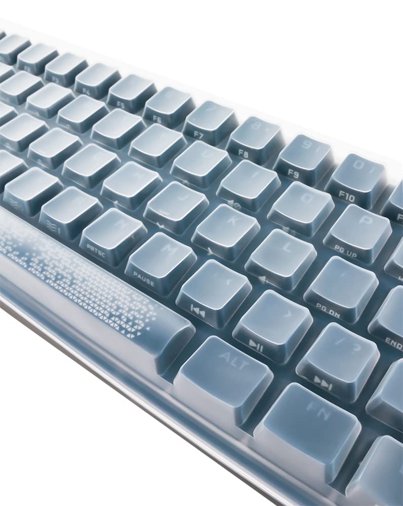 Clear Silicone Keyboard Cover for Corsair K65 RGB Mini 60% Mechanical Gaming Keyboard - Dustproof & Waterproof Protection for PC, Office, and Gaming Setup