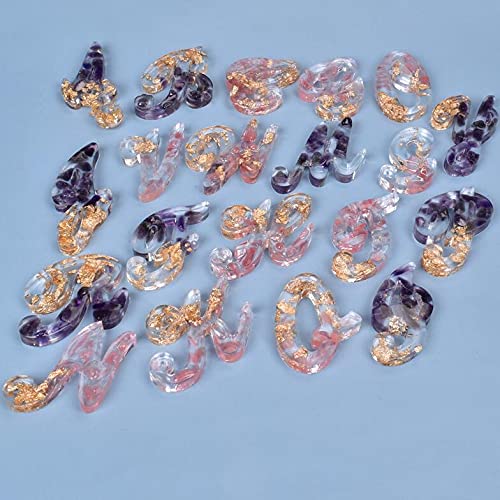 Single Alphabet Silicone Mold - Large Letter M Initial for DIY Epoxy Resin Jewelry Making, Clear Silicone Craft Molds for Custom Name Necklaces & Wedding Cake Toppers - Perfect for Personalized Gifts & Home Decor