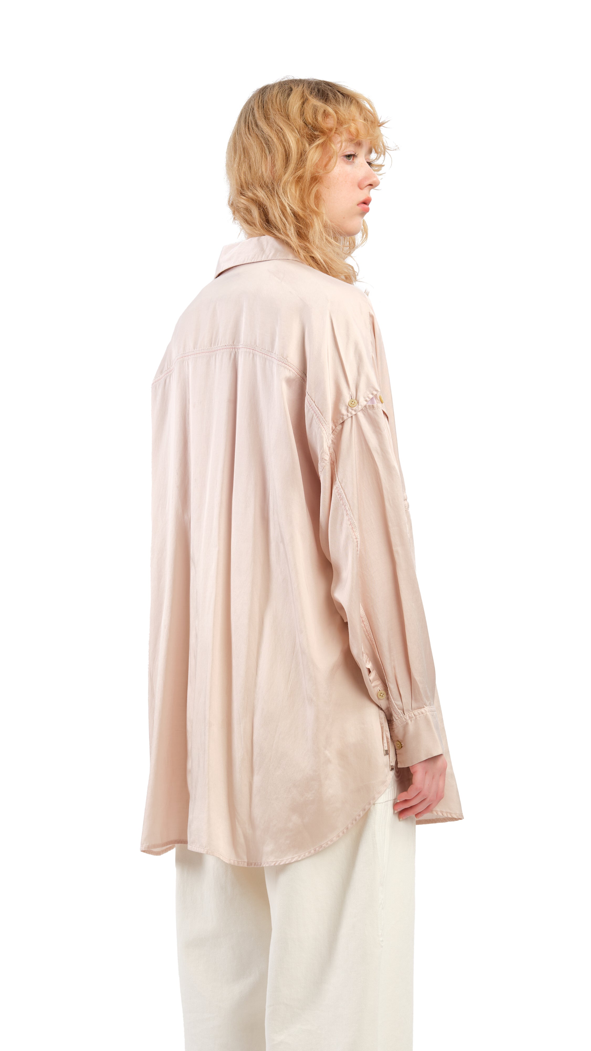 Kurashikizome Oversized Blouse for Women - Japanese Style Loose Fit Casual Shirt - Perfect for Work, Date Night & Everyday Wear