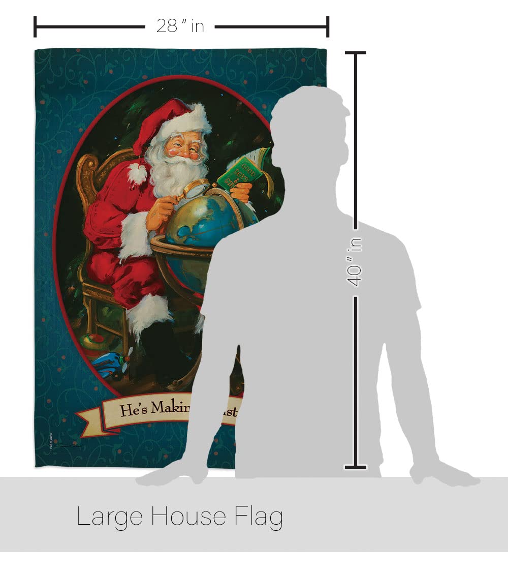 Christmas House Flag Set 28x40 - Winter Decor for Holiday Yard