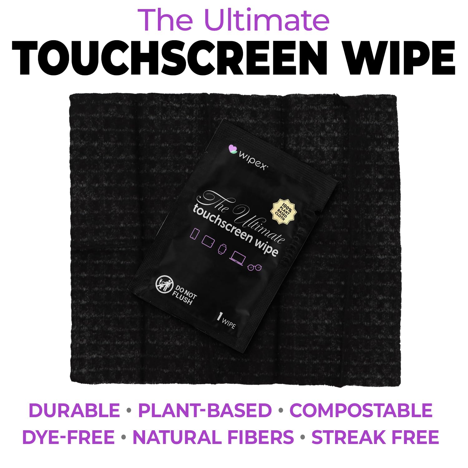 Ultimate Car Screen Cleaner Wipes - 48 Count Streak-Free Auto Screen Cleaning Cloths for Car Interior, Dashboard & Mirrors | Plant-Based Formula, No Residue | Individually Wrapped (Pack of 2) | Perfect for Road Trips, Daily Commuting & Car Detailing