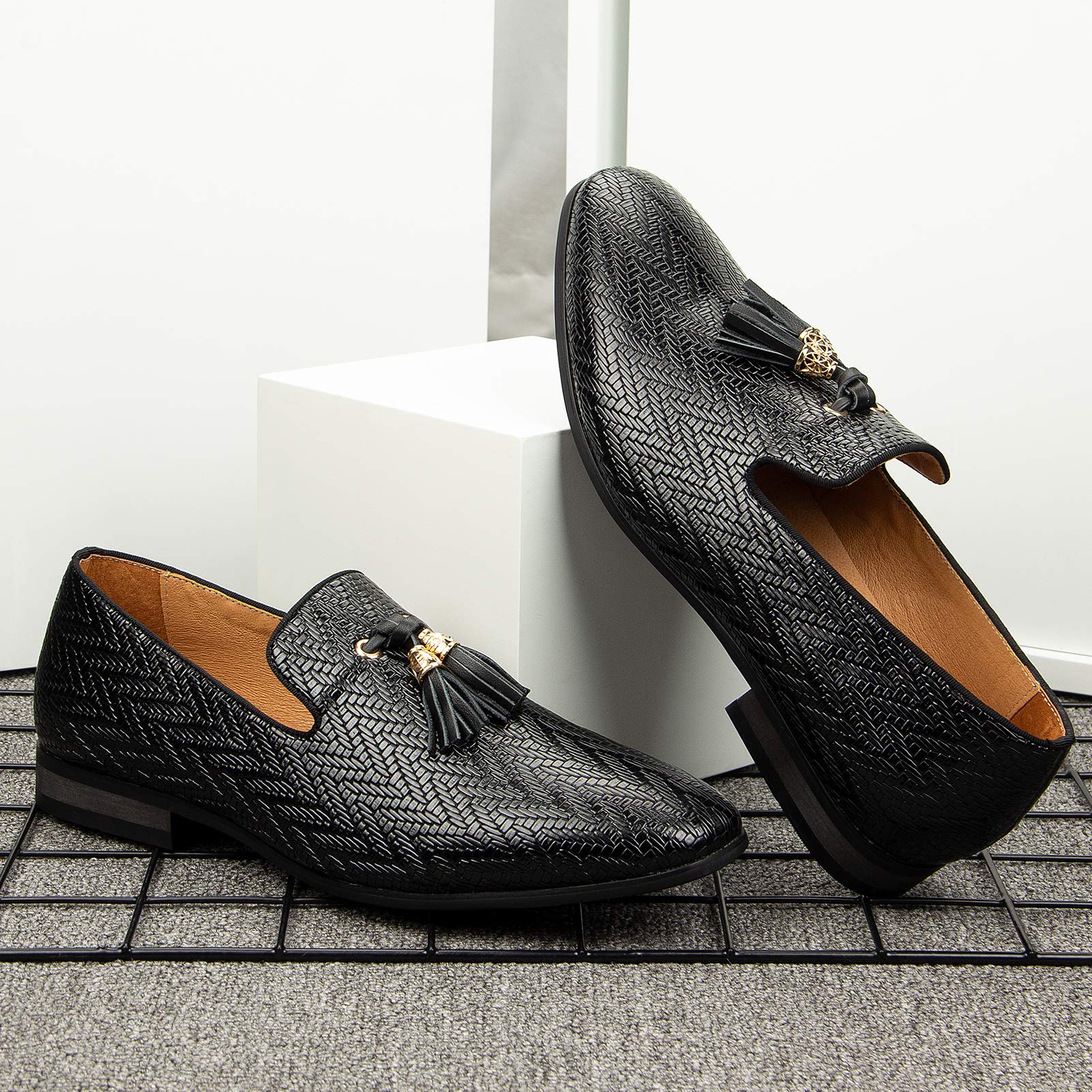 Meijiana Men's Classic Luxury Loafers - Stylish Slip-On Dress Shoes for Wedding, Business & Casual Wear | Comfortable & Elegant Footwear for Formal Events, Office & Daily Outfits