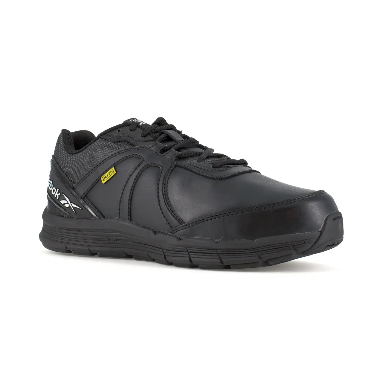 Steel Toe Work Shoes for Men - Black Athletic Safety Shoes with Metatarsal Guard - Perfect for Construction, Warehouse & Industrial Jobs