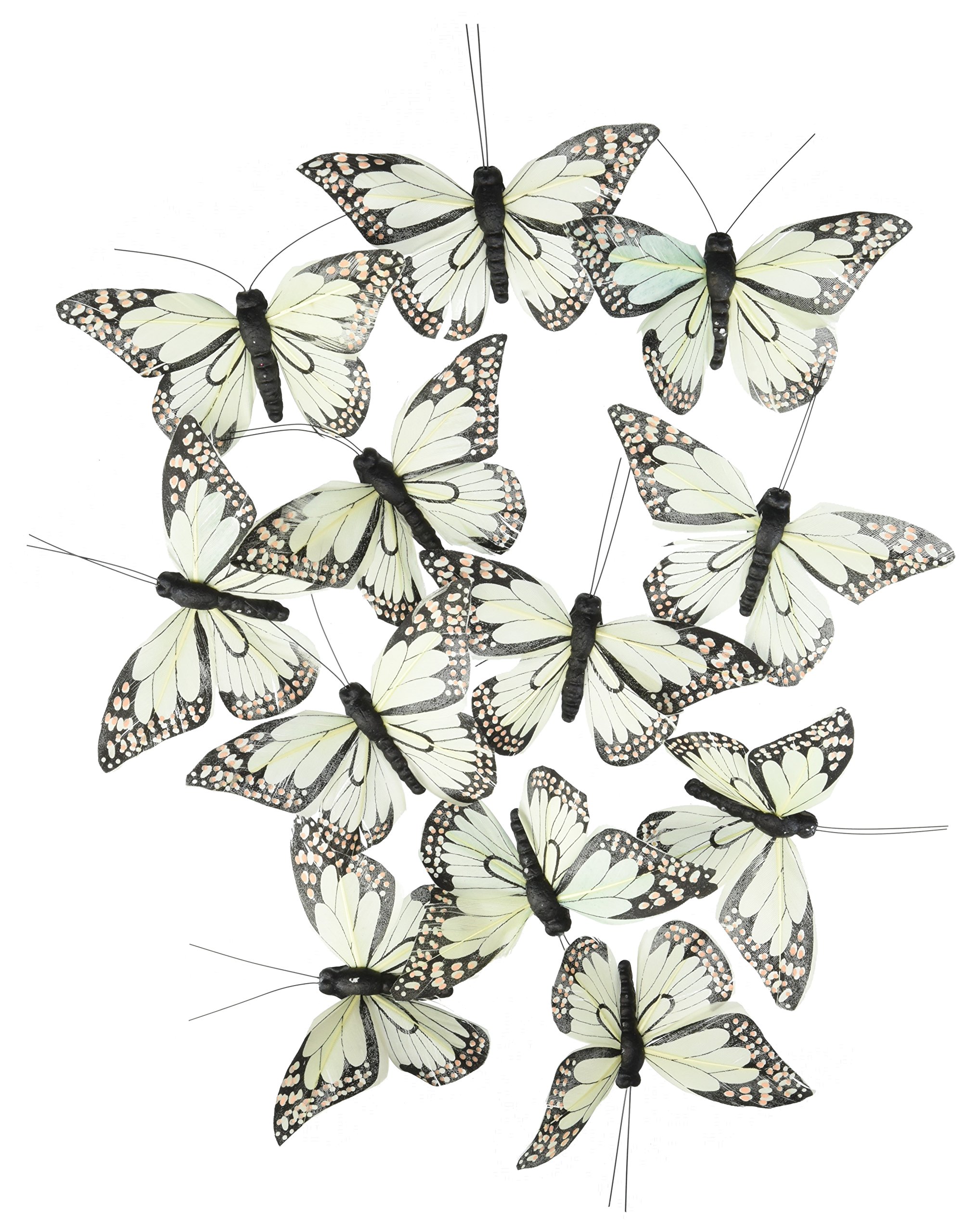 Hand Painted Butterfly Decor - Green Wall Art for Home & Office - Perfect for Living Room, Bedroom, Nursery Decor