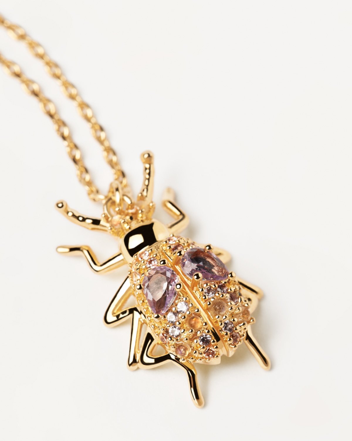 Stylish GRID Beetles Necklace for Women - Trendy Branded Jewelry Gift for Fashion Lovers | Perfect for Parties, Dating & Everyday Wear