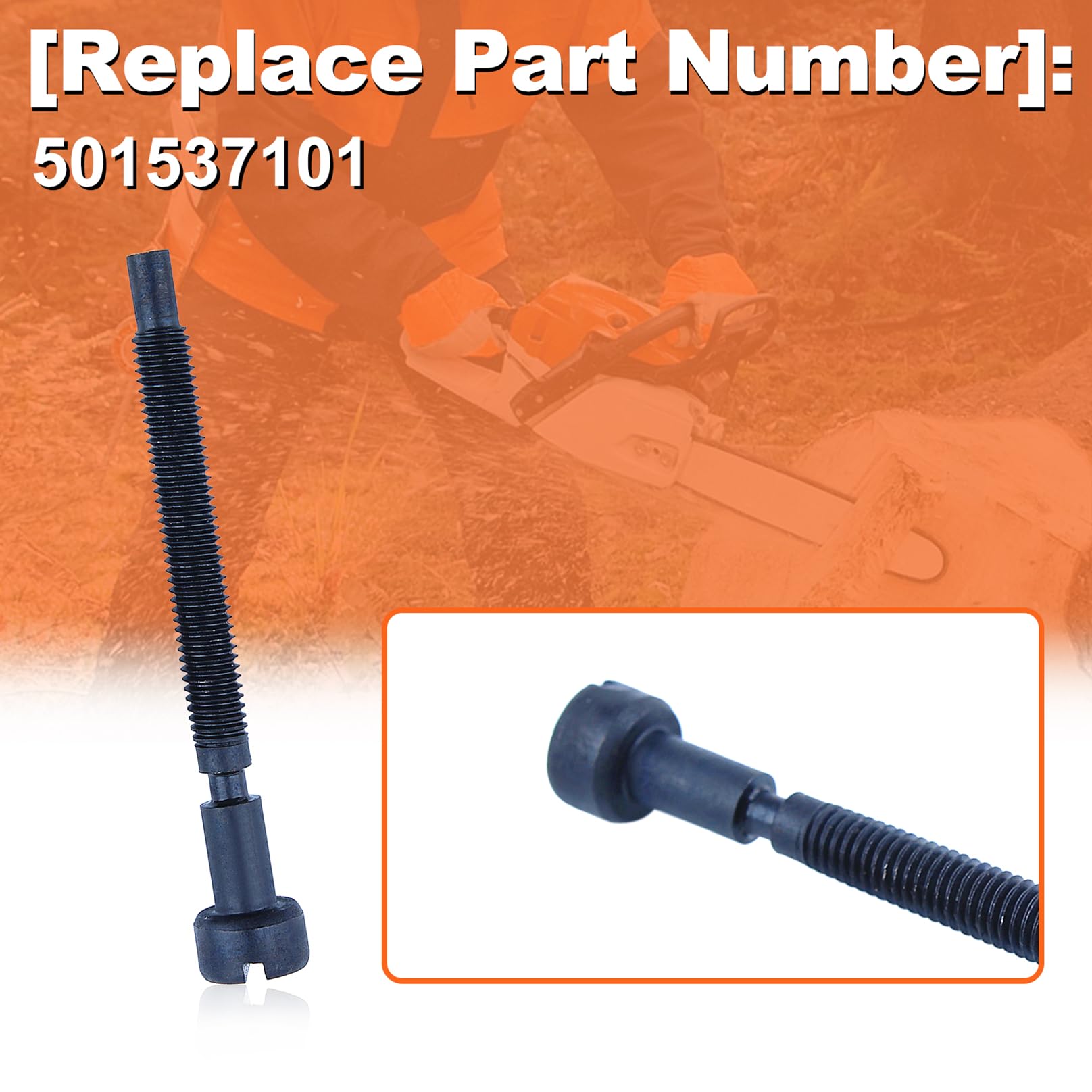 3-Pack Chain Adjuster Tensioner Screw Replacement for Jonsered 2077 2083 625 630 670 Chainsaws - Perfect for DIY Chainsaw Maintenance & Repair