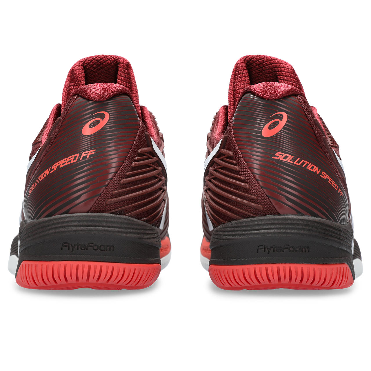 ASICS Solution Speed FF 2 Men's Tennis Shoes - Lightweight Performance Court Shoes for Quick Movements (Red/White) | Ideal for Competitive Matches & Training Sessions