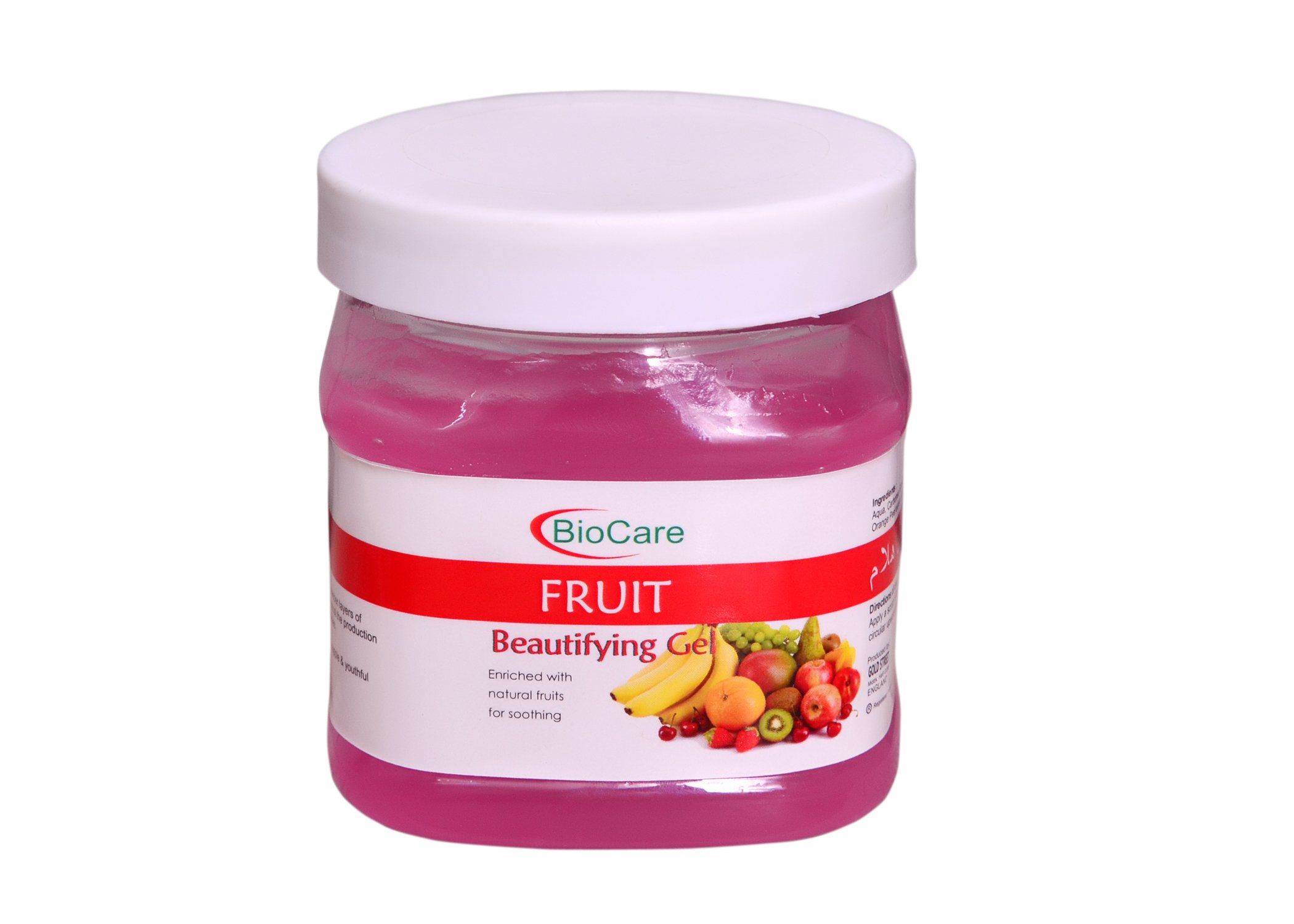 GemBlue Biocare Fruit Gel - 500ml Natural Hydrating Face & Body Gel for Dry Skin | Perfect for Daily Skincare Routine & Post-Workout Refreshment