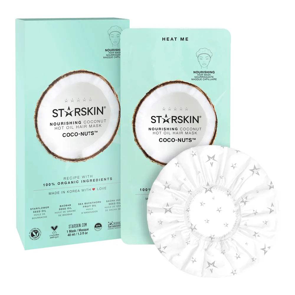 StarSkin Coco Nuts Nourishing Hot Oil Hair Mask Treatment - Deep Conditioning for Dry, Damaged Hair - At Home Hair Spa for Shine & Softness (Perfect for Salon-Like Treatment & Pre-Styling Care)