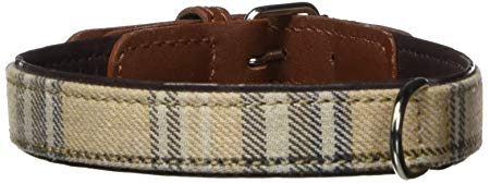 La Cinopelca Cheri Classic Tartan Dog Collar - Adjustable Pet Collar for Small Medium Dogs - Fashionable Plaid Design for Daily Walks & Outdoor Adventures
