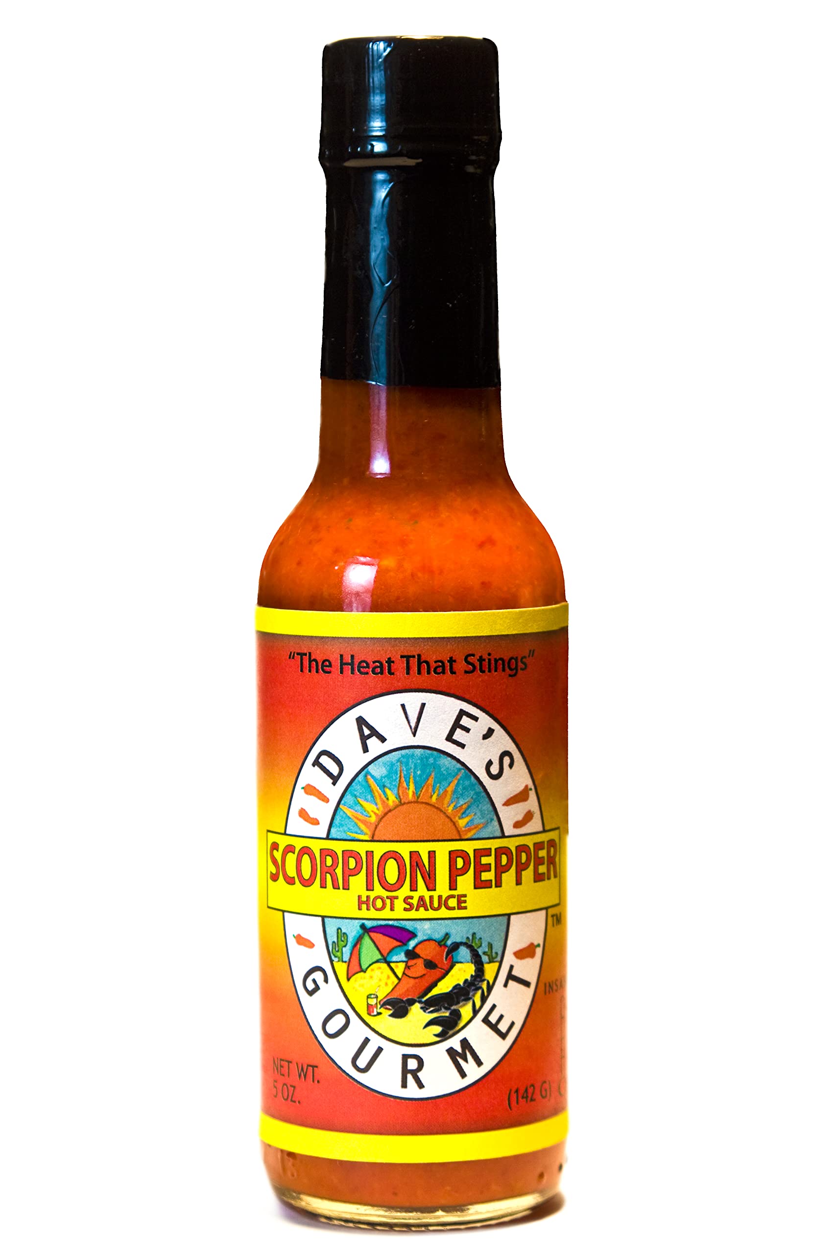 Super Spicy Hot Sauce 5oz 3-Pack (Insanity, Ghost Pepper + Scorpion Pepper) - Extreme Heat for Tacos, Wings & Chili - Gourmet Hot Sauce Gift Set for Spicy Food Lovers