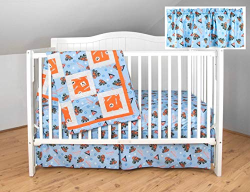 Allis Chalmers AC Tractor Crib Bedding Set - Blue Nursery Bedding with Matching Sheet | Perfect for Baby Showers, Nurseries & Farm-Themed Rooms