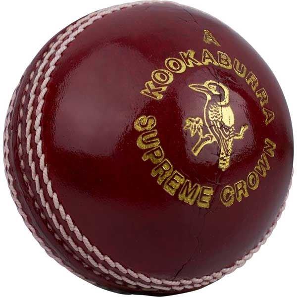Kookaburra Supreme Crown Cricket Ball - Professional Grade Leather Cricket Ball for Matches & Training - Perfect for Cricket Games, Practice Sessions & Sports Enthusiasts