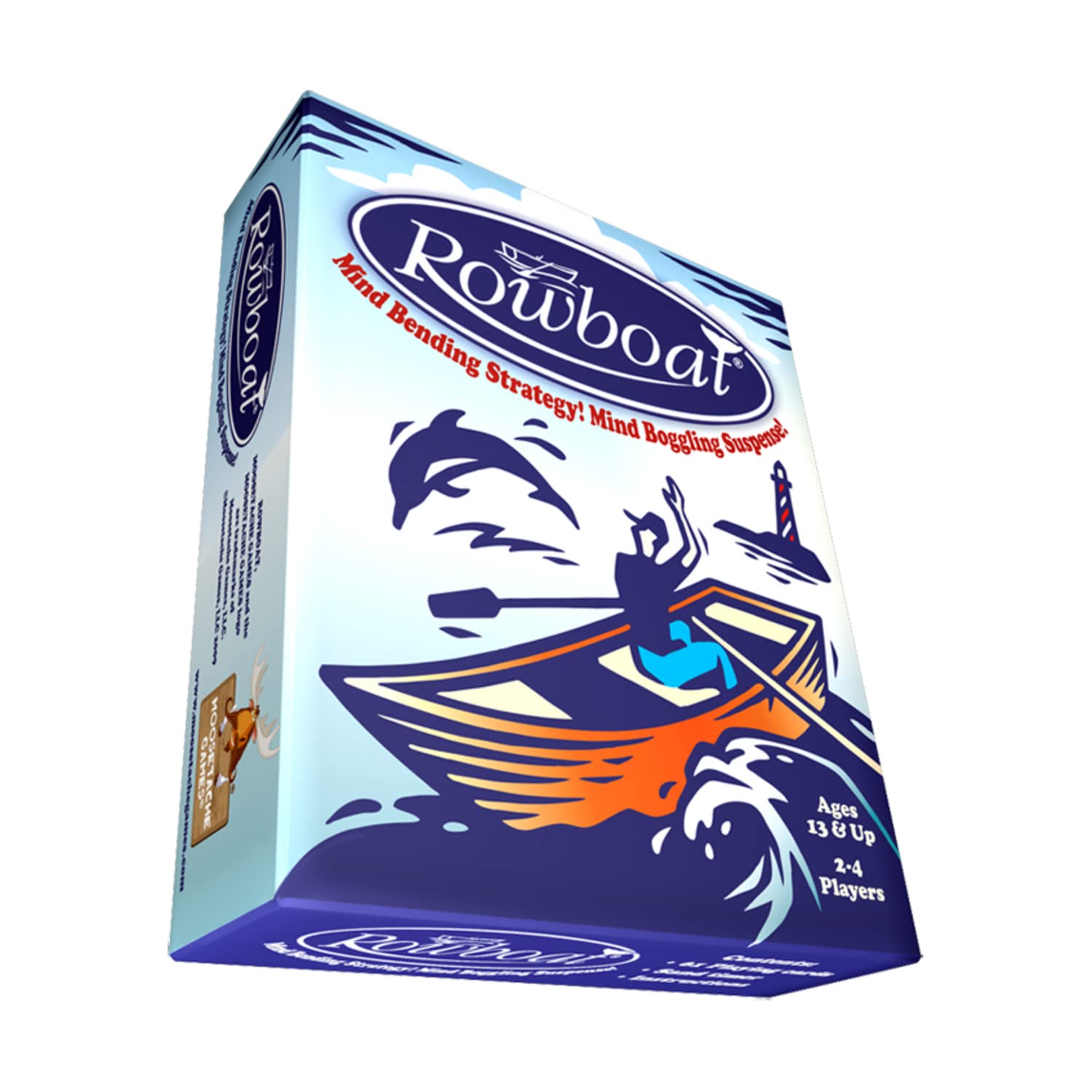 Moosetache Games Rowboat (2nd Edition) - Fun Family Board Game for Kids & Adults - Perfect for Game Nights, Parties & Indoor Activities