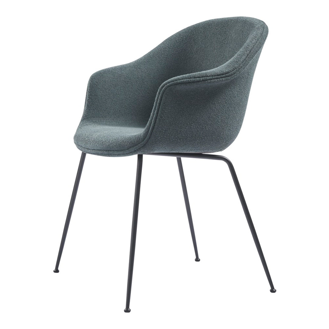 Bat Dining Chair with Conic Base - Fully Upholstered Modern Kitchen & Dining Room Furniture for Home Decor