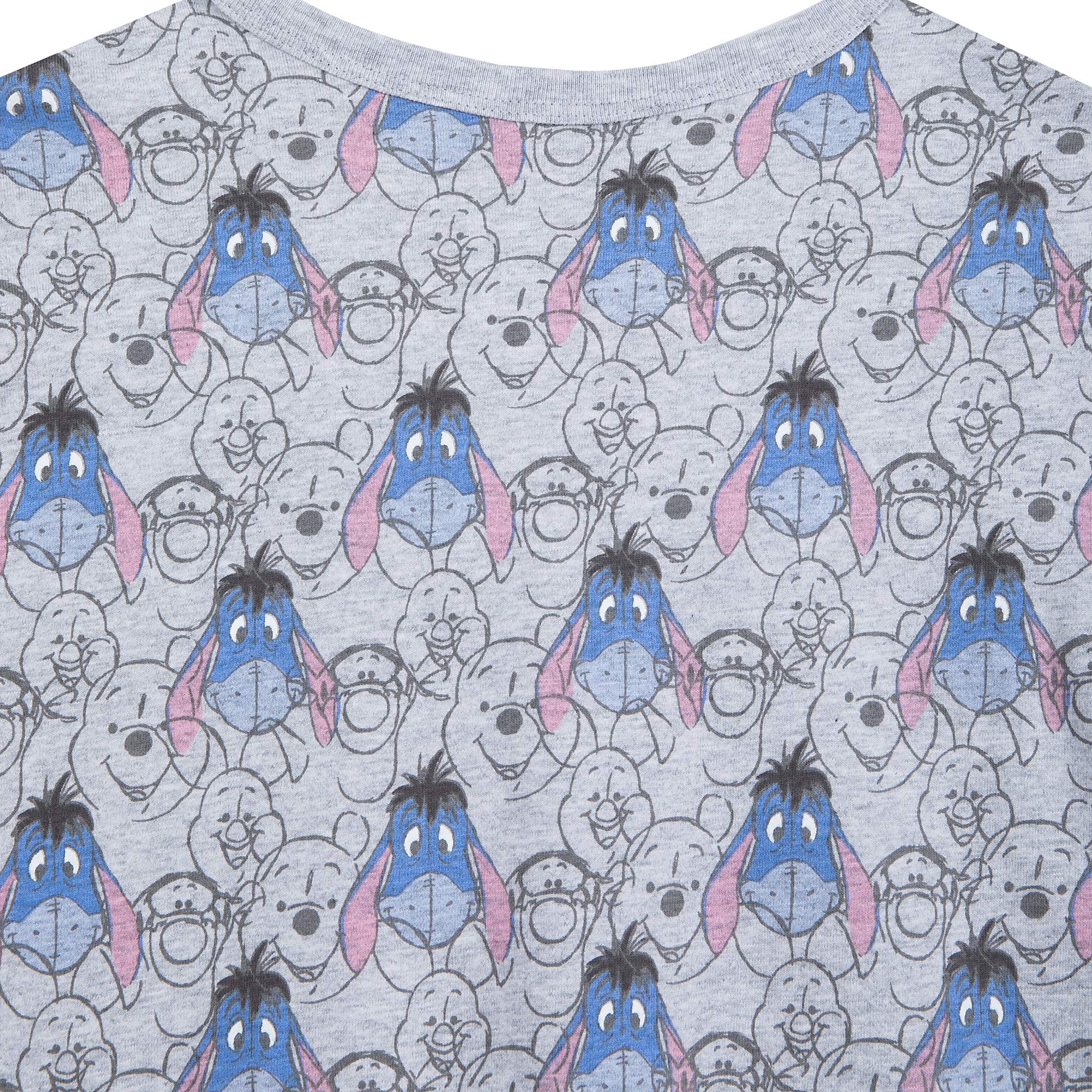 Disney Winnie The Pooh Eeyore & Friends Women's Nightshirt - Soft Sleepwear for Women, Cute Cartoon Pajama Top - Perfect for Lounge, Sleepovers & Cozy Nights at Home