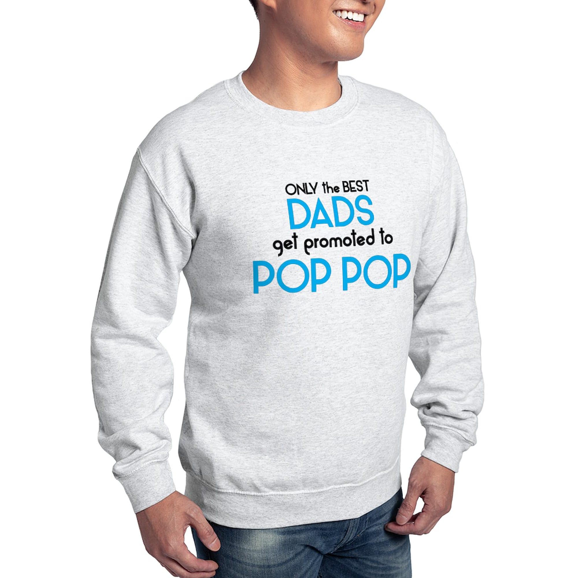 Best Dads Get Promoted to Pop Pop Sweatshirt - Classic Crew Neck Lightweight Pullover for Father's Day Gifts & Casual Wear