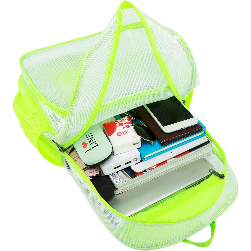 mygreen Clear Backpack - Heavy Duty Transparent School Backpack for 15.6 Inch Laptop - Perfect for School, Travel, Airport Security & Work Commute