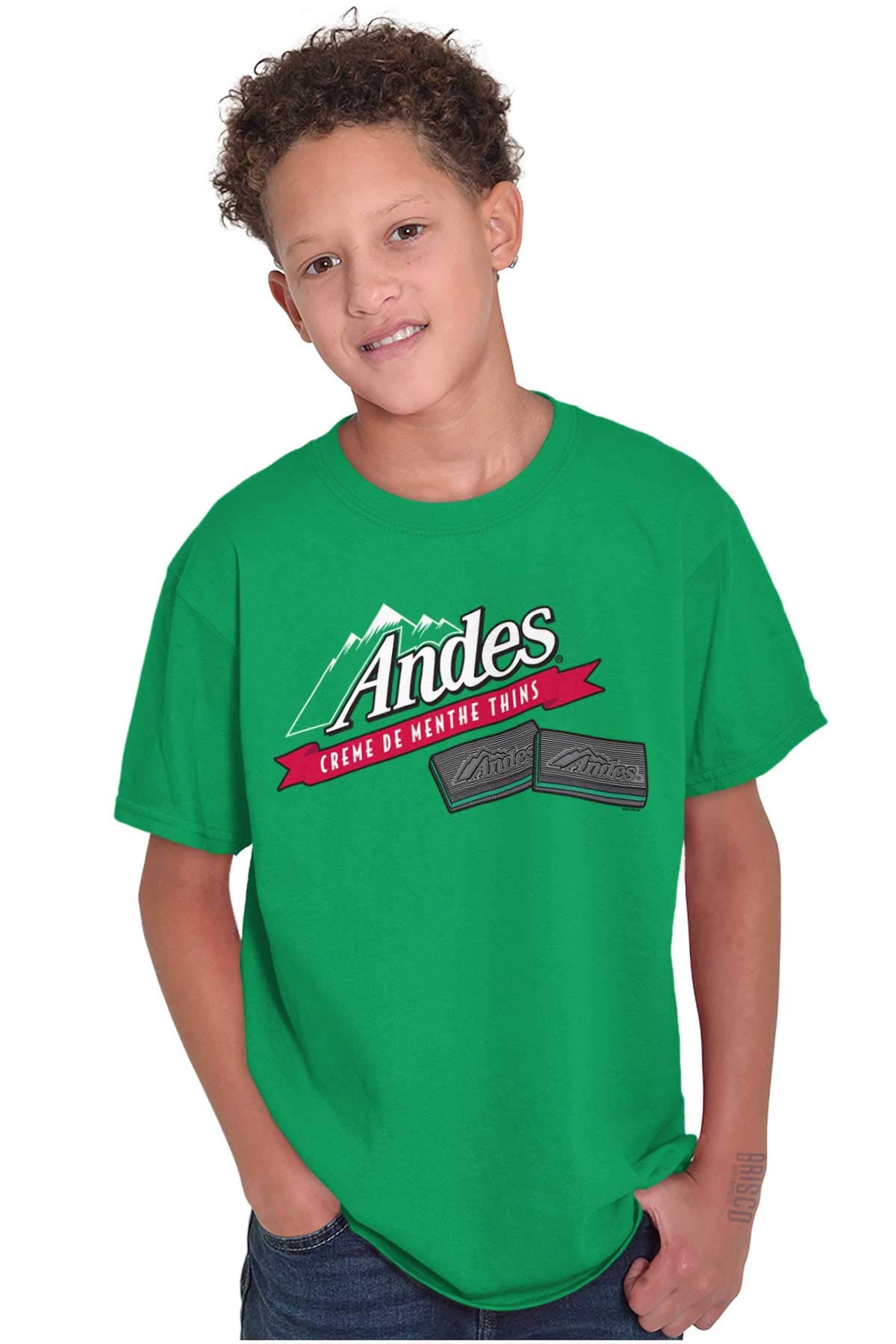 Original Andes Chocolate Mints Logo Crewneck T-Shirt for Men & Women - Casual Unisex Graphic Tee for Everyday Wear, Gifts, and Chocolate Lovers