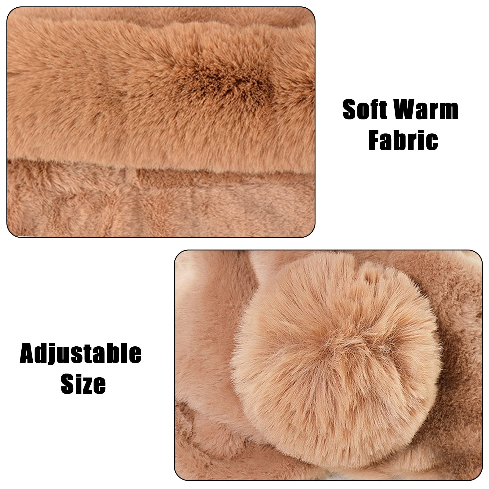 Women's Winter Hooded Scarf Hat - Warm Fleece Balaclava, One Piece Slouchy Hoodie Beanie & Neck Warmer for Cold Weather | Outdoor Activities, Skiing, Snowboarding, Hiking