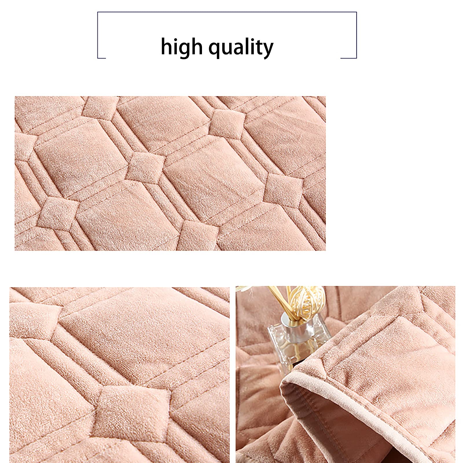 3-Piece Queen Size Bedspread Set - Lightweight Ultrasonic Embossing Quilt, All-Season Breathable Cotton Bedding Coverlet (Beige) - Perfect for Master Bedroom, Guest Room, or Dorm Decor