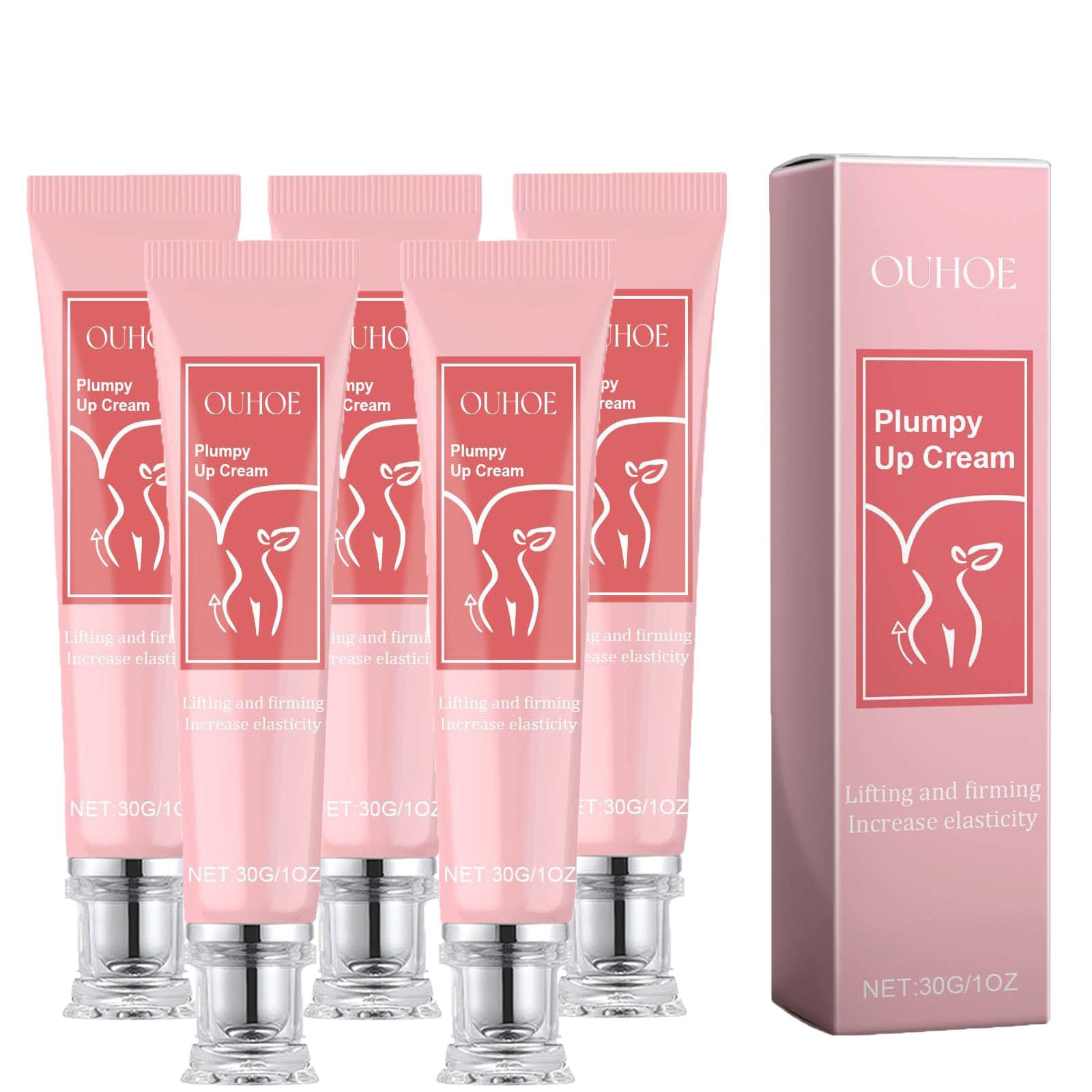 Bewtymax Rich Moisturizing & Firming Buttock Cream - 4Pcs for Lifting, Enlarging & Massage - Natural Skin Tightening Solution for Glute Enhancement - Perfect for Body Shaping & Post-Workout Recovery