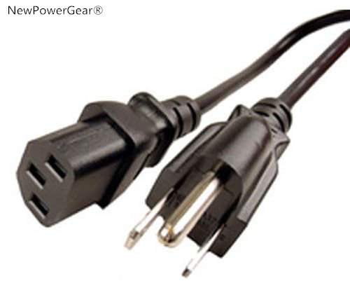 6ft AC Power Supply Cord Cable for HP Photosmart C4110 C4140 C4150 C4180 C5140 C3180 Printers - Replacement Power Cord for Home & Office Use