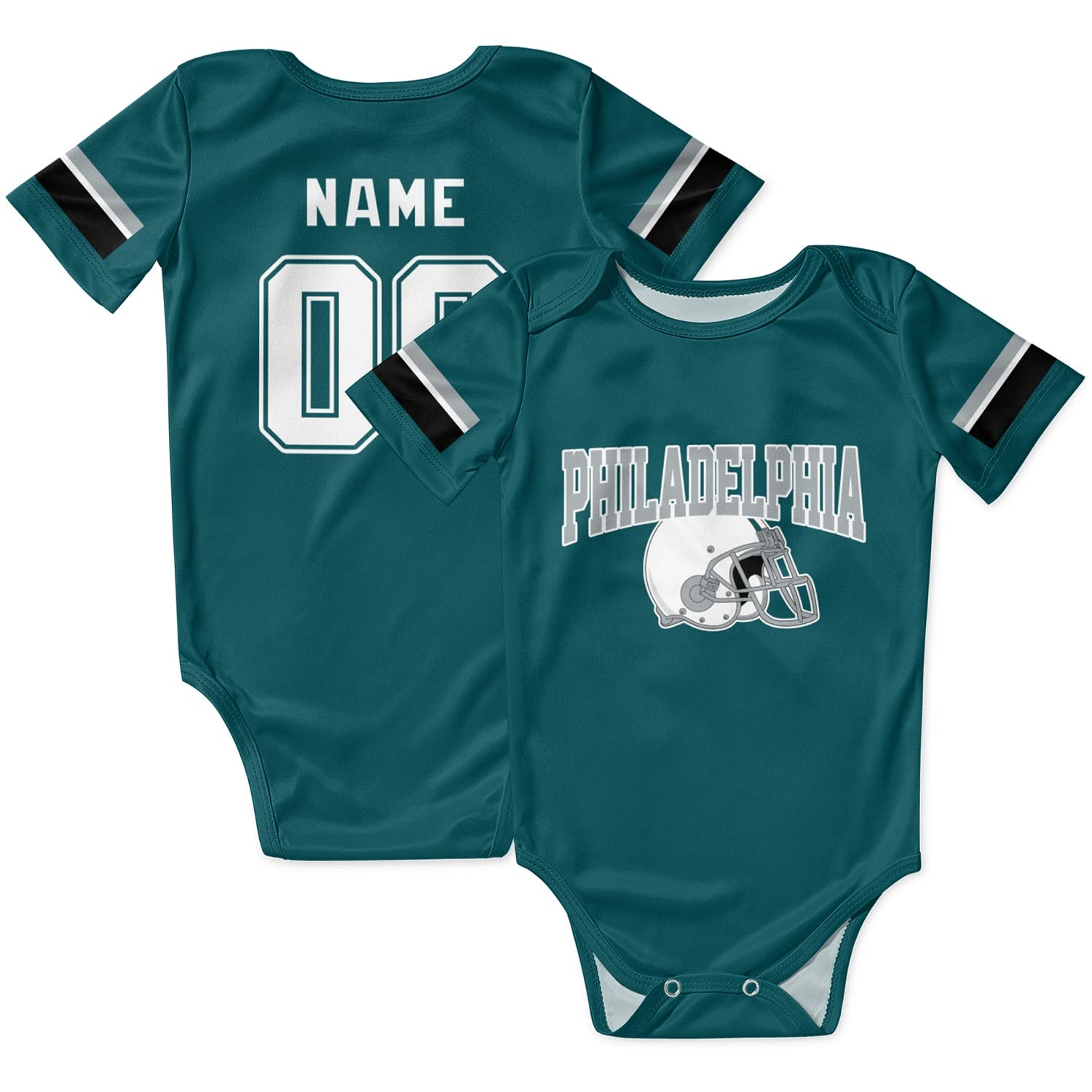 Custom Personalized Baby Clothes with Name & Number - Jarmyice Infant Toddler Apparel for Sports Fans | Unique Gifts for Kids, Birthday & Special Occasions