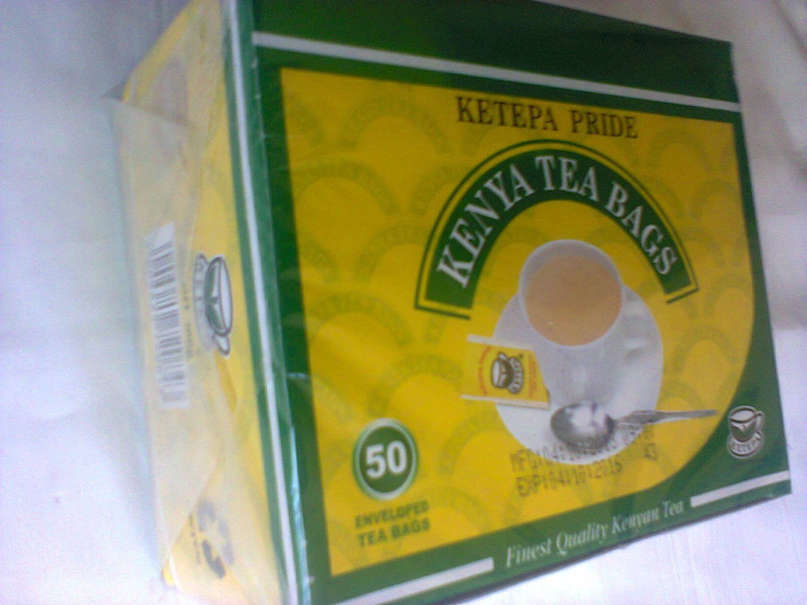 Premium Kenya Tea - Ketepa Pride Black Tea - 50 Count Enveloped Tea Bags for Morning Boost & Afternoon Relaxation