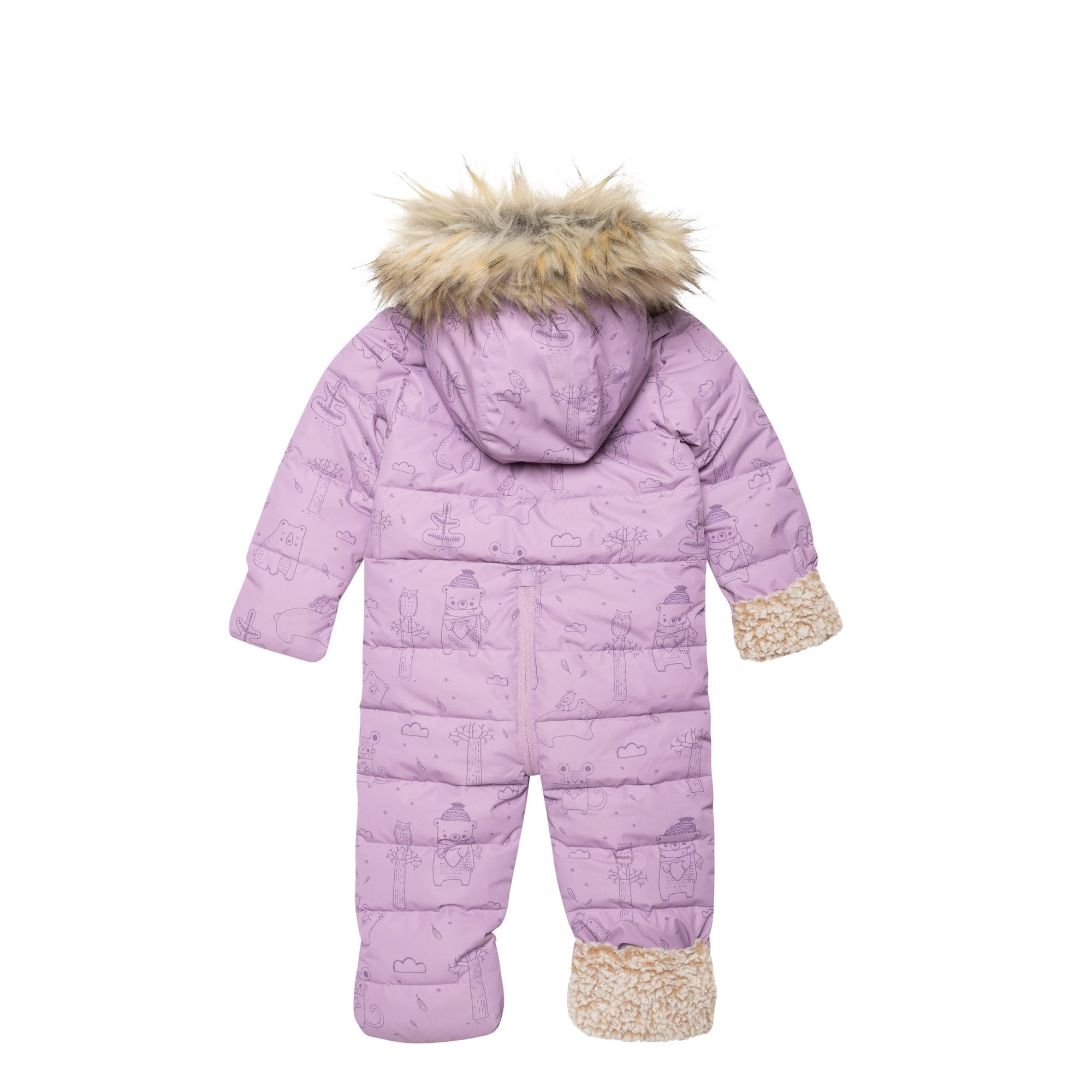 Deux par Deux Baby Girl One-Piece Snowsuits - Warm Winter Snowsuit for Toddlers 12-24 Months | Waterproof & Insulated for Outdoor Play, Snow Day & Winter Adventures