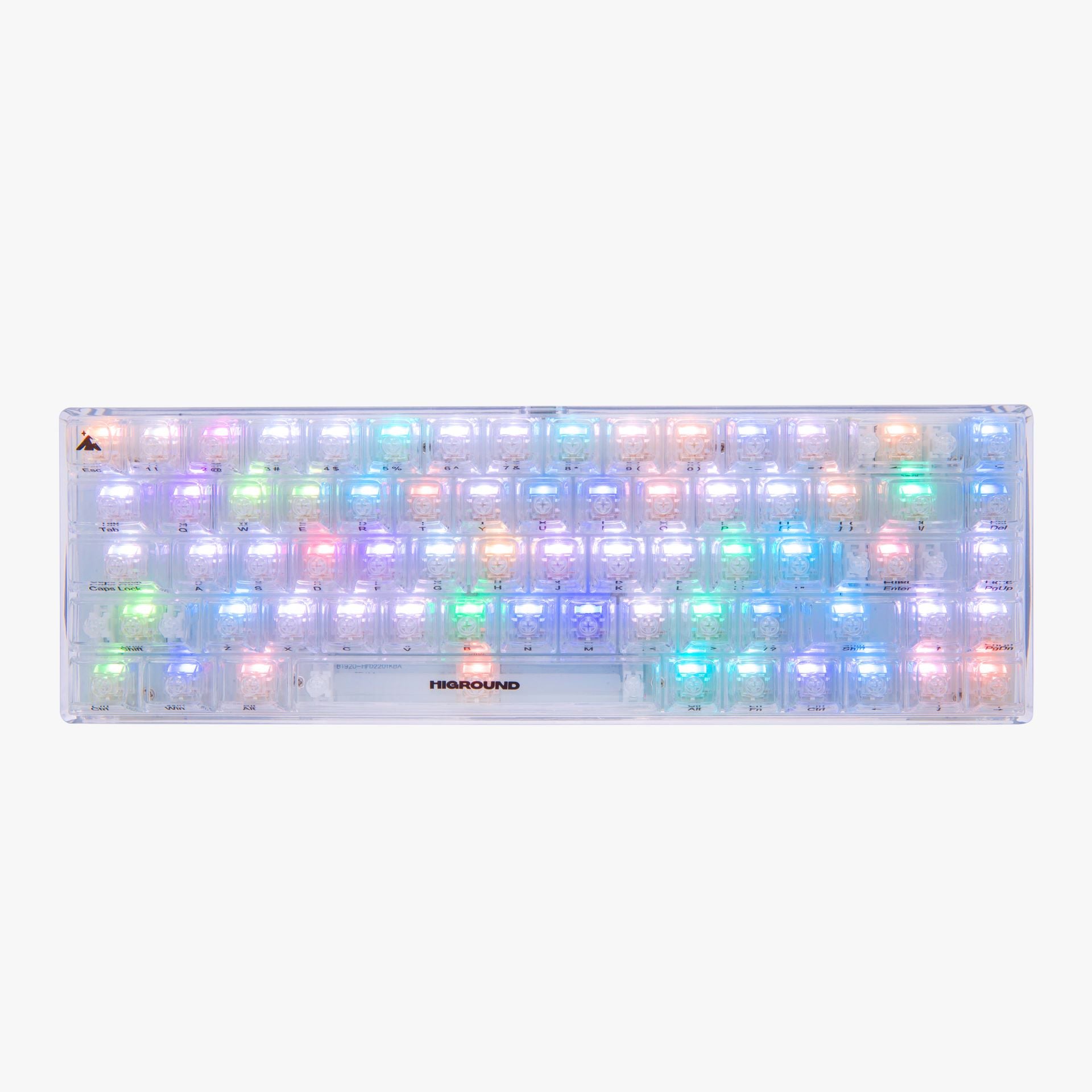 Clear Opal Basecamp 65% Mechanical Keyboard - Compact 65% Layout with RGB Backlit for Gaming & Typing - Perfect for Office Work, Home Use & Esports