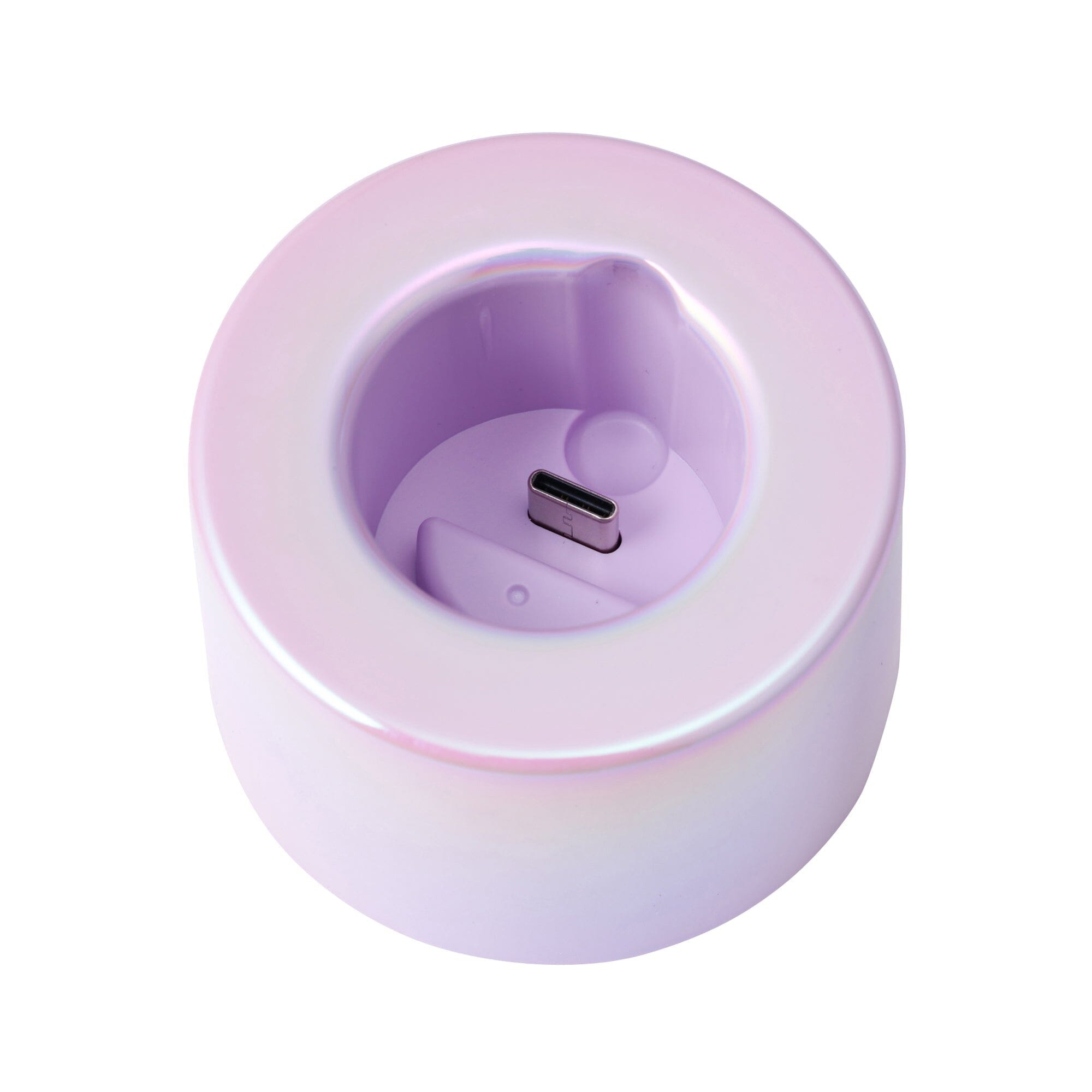 FRAIS Portable Handheld Fan with LED Aurora Light - Purple | USB Rechargeable Mini Fan for Outdoor, Travel, Office & Home Use
