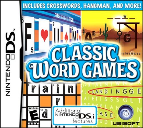 Classic Word Games for Nintendo DS - Fun Brain Training & Vocabulary Builder for Kids & Adults - Perfect for Travel, Family Game Night & Educational Play