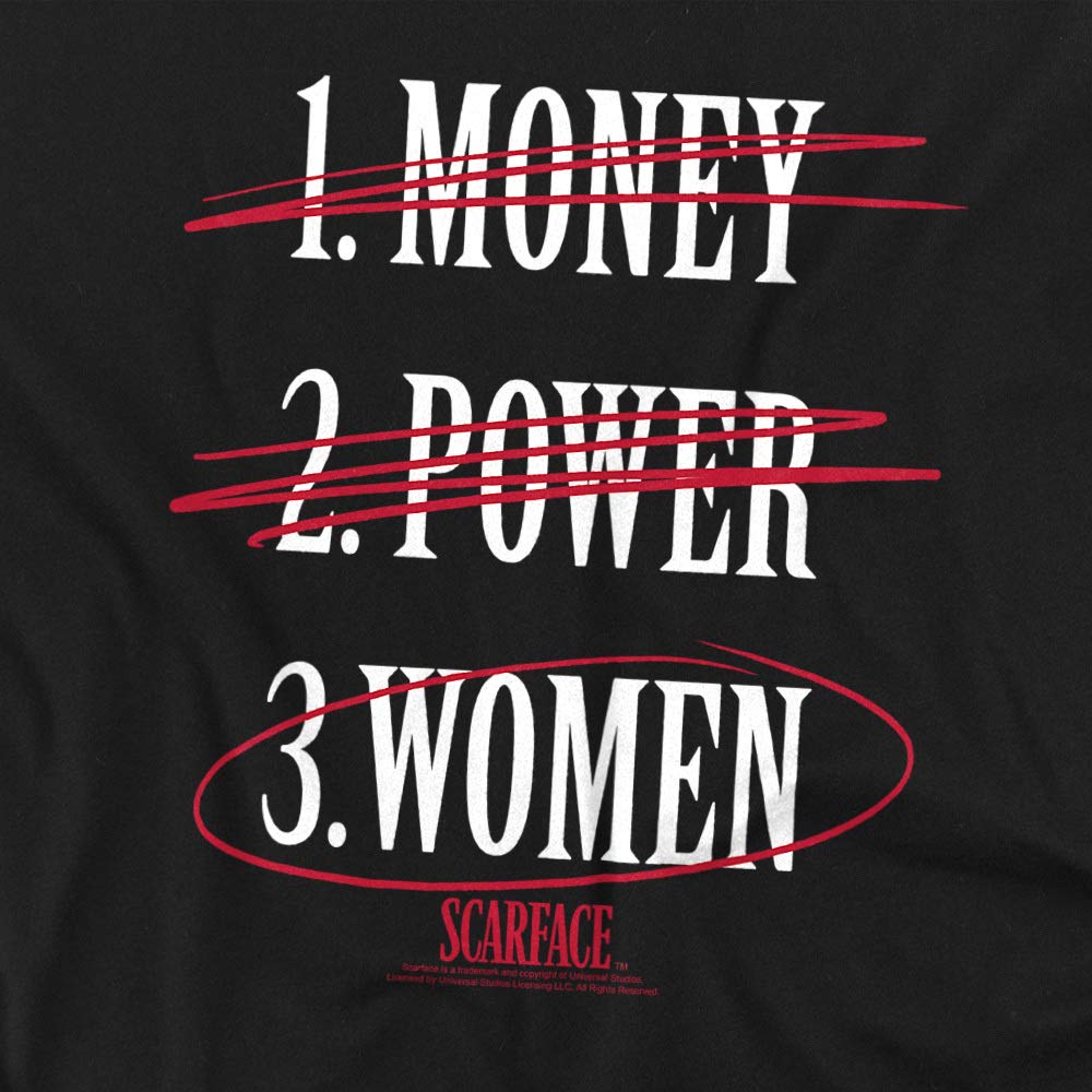 Scarface Movie Inspired T-Shirt - Universal Studios Money Power Women Graphic Tee for Men & Women - Perfect for Movie Fans, Cosplay & Casual Wear