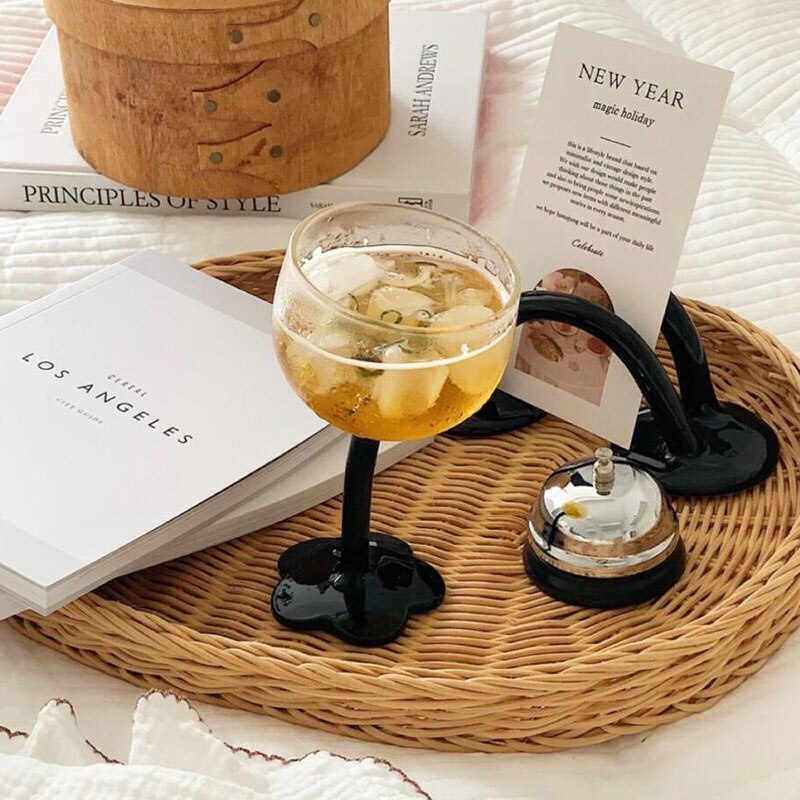 Elegant Petal Bender Cocktail Wine Glass Set - Unique Fluted Design for Champagne, Cocktails & Wine - Perfect for Weddings, Parties & Home Entertaining