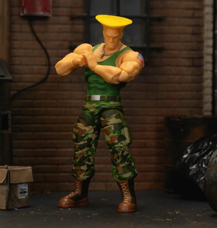 Jada Toys 1/12 Scale 6-Inch Street Fighter II Action Figures - Cammy, Dee Jay & Guile Collectible Figurines for Display, Gaming & Cosplay Inspiration
