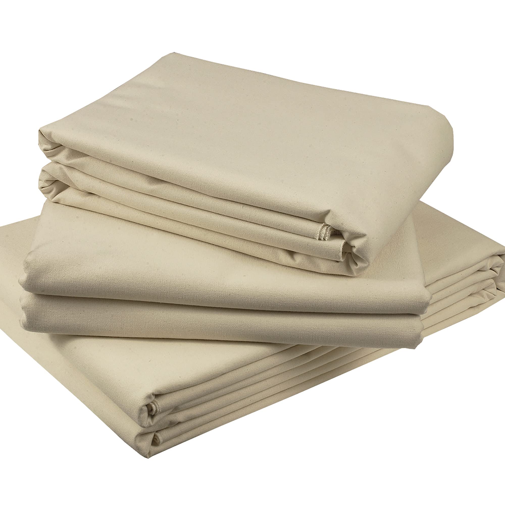 Premium Unprimed Cotton Duck Deluxe Canvas Blankets for Artists - Large 12oz Blank Canvas for Painting, Drawing, Stretching & DIY Projects - 84