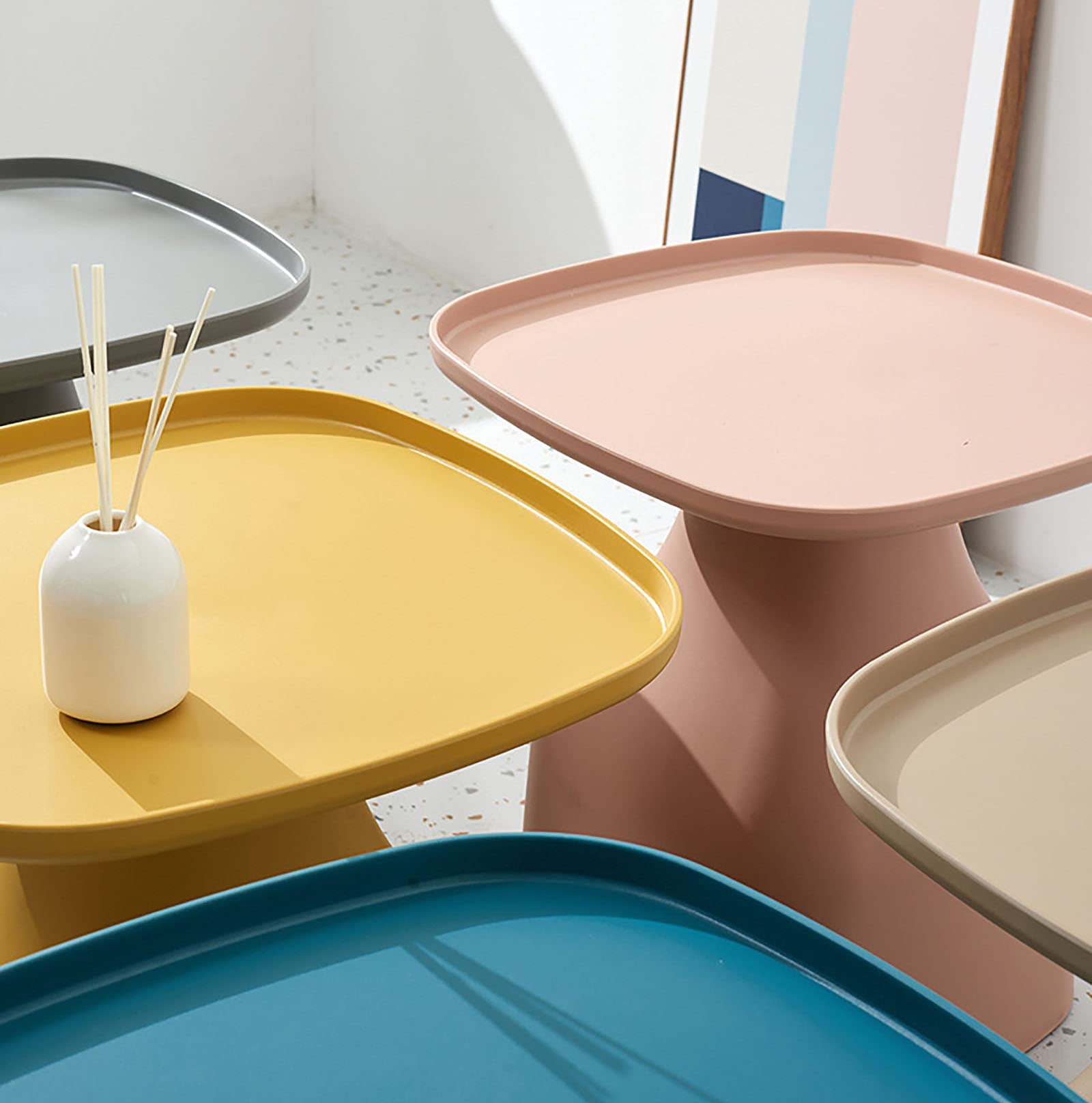 Square Plastic PP End Table - 48