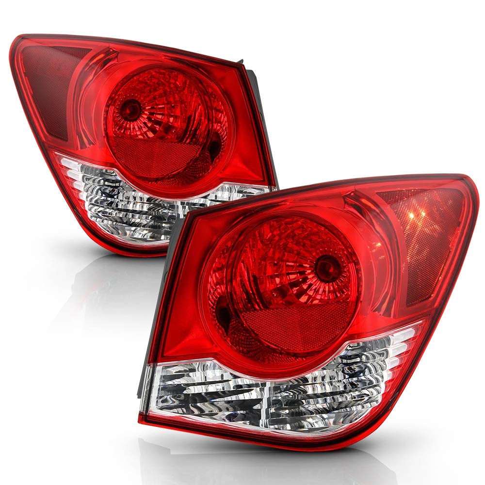 ACANII LED Tail Lights Brake Lamps Assembly for 2011-2016 Chevy Cruze - Factory Style Replacement for Driver & Passenger Side - Enhance Night Visibility & Safety Driving