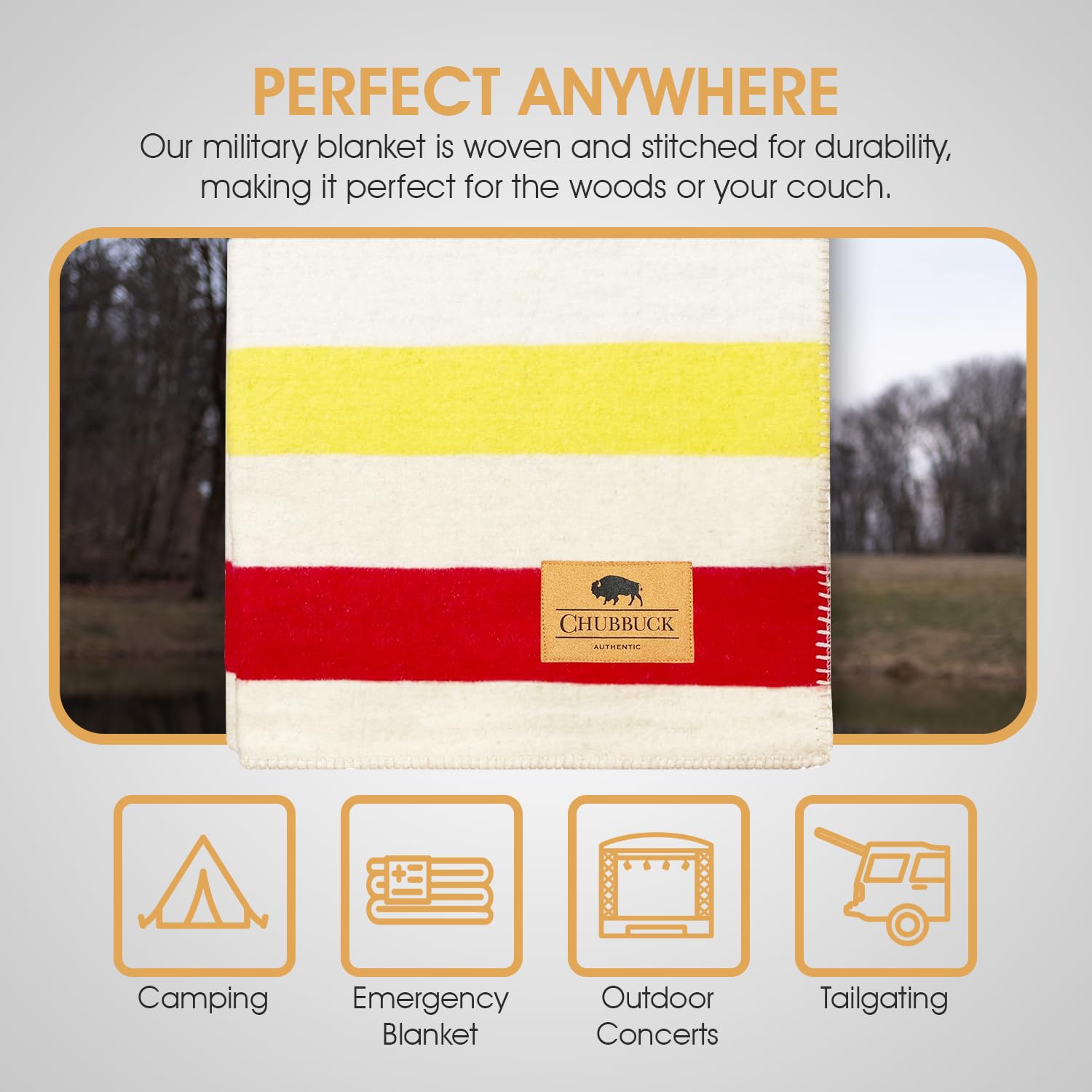 Premium 100% Wool Blanket - 60