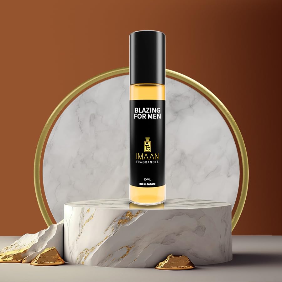 Blazing For Men Luxury Perfume Oil - Inspired by B Lazin Mistar Saym - Long Lasting Cologne for Men - Perfect for Date Night, Office & Special Occasions