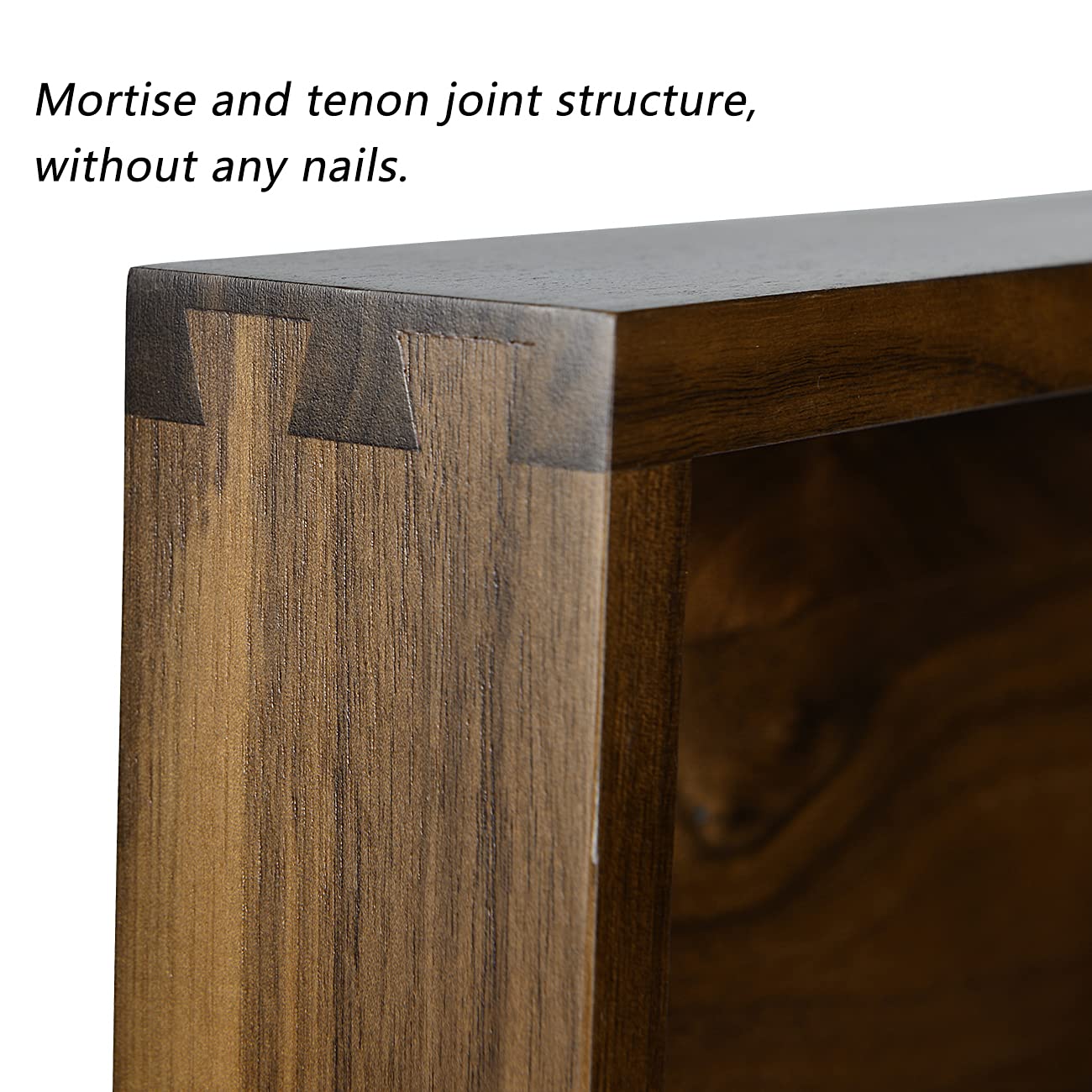 24x24 Inches Black Walnut Extra Large Ottoman Tray - Solid Wood Serving Tray with Handles for Coffee Table, Ottoman & Living Room - Perfect for Entertaining, Decor & Organizing