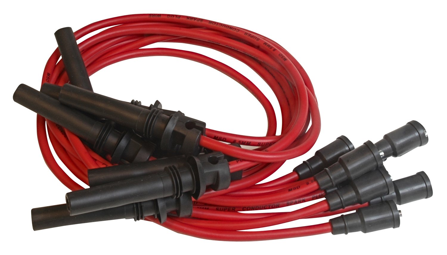MSD 32039 Super Conductor 8.5mm Custom Spark Plug Wire Set - High Performance Ignition Wires for Ford, Chevy, Dodge & GM Vehicles - Perfect for Racing, Off-Road & Engine Upgrades