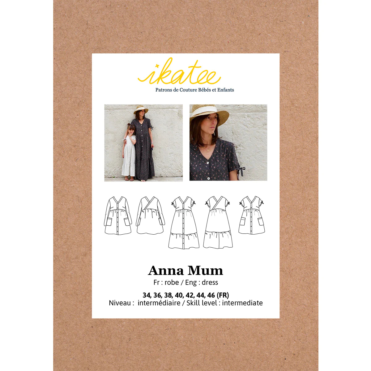 Anna Dress Sewing Pattern - DIY Women's Dress PDF Download for Summer, Party & Special Occasions