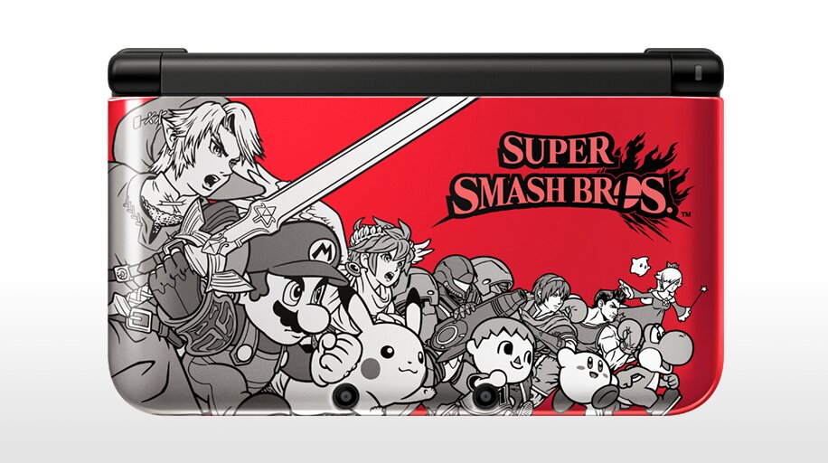 Nintendo 3DS XL Super Smash Bros Limited Edition Red Gaming Console - Portable Handheld System for Nintendo Games | Perfect for Travel, Commuting & Home Entertainment