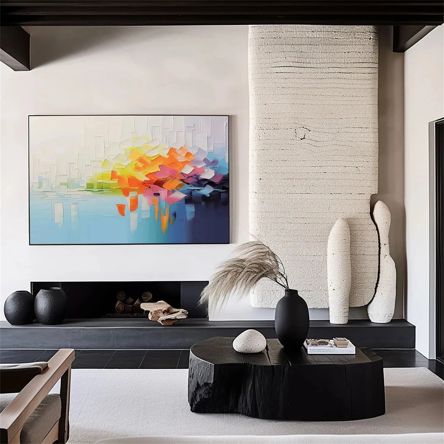 Abstract Painting #AB 301 - Modern Wall Art for Home & Office Decor - Perfect for Living Room, Bedroom, or Workspace