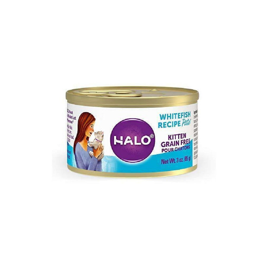Grain Free Kitten Food - Whitefish Pate Wet Cat Food for Kittens - High Protein, Natural Ingredients - Perfect for Weaning, Digestive Health & Picky Eaters