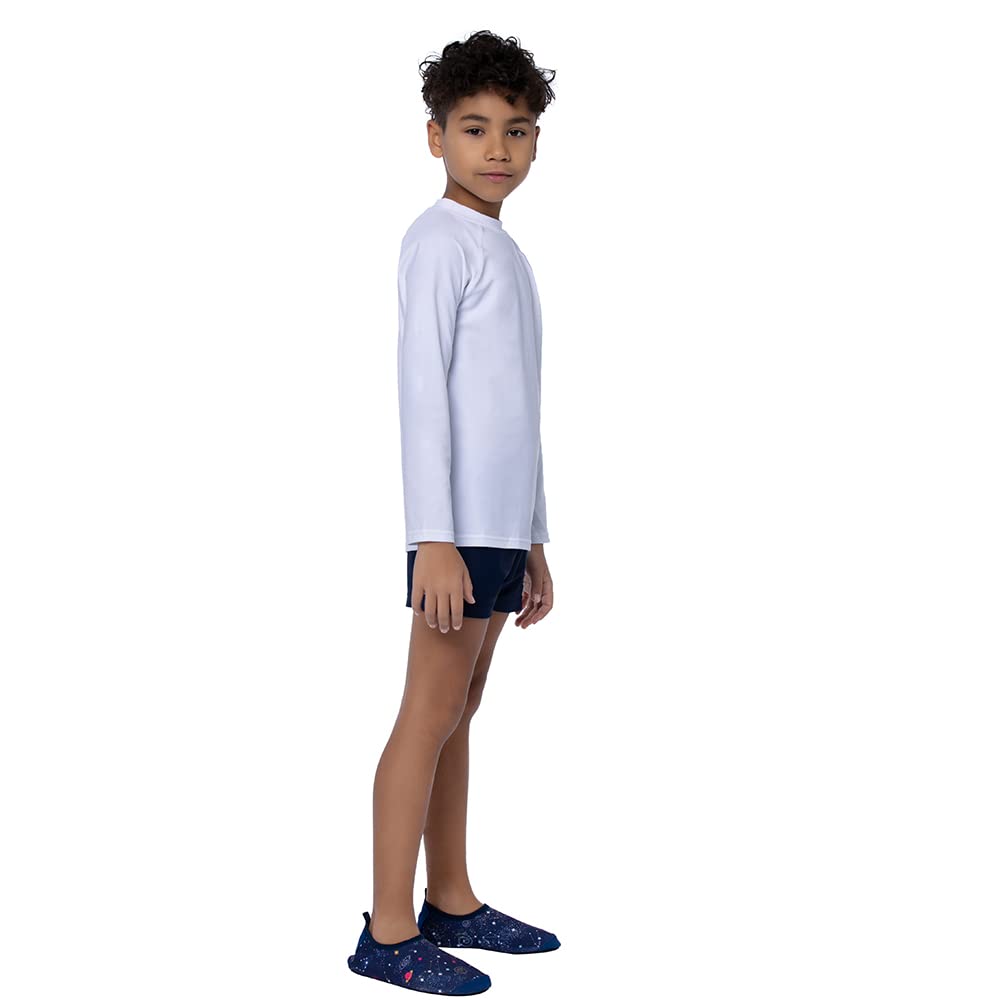 KAKU NANU Boys Swim Trunks with Rash Guard UPF 50+ Quick Dry Bathing Suit - Perfect for Beach, Pool & Water Sports