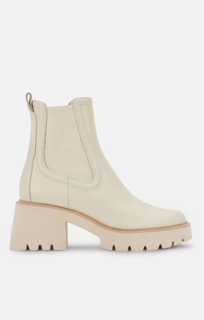 Dolce Vita Hawk H20 Bootie Women's Ankle Boots in Ivory - Waterproof & Stylish for Fall, Winter & Outdoor Adventures