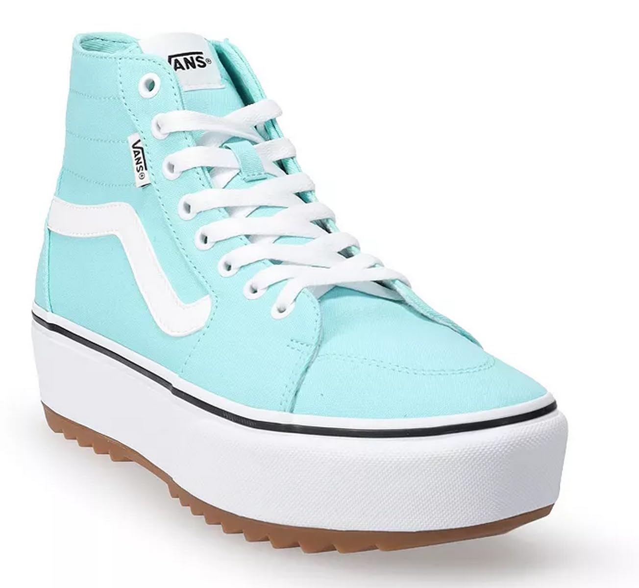 Vans Women's Filmore Hi Tapered High Top Platform Sneakers in Aqua Sky - Size 7.5 | Trendy Streetwear & Casual Fashion for Everyday Wear